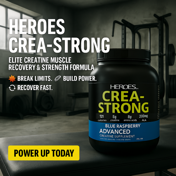 Heroes CREA-STRONG: Elite Creatine Muscle Recovery & Strength Formula