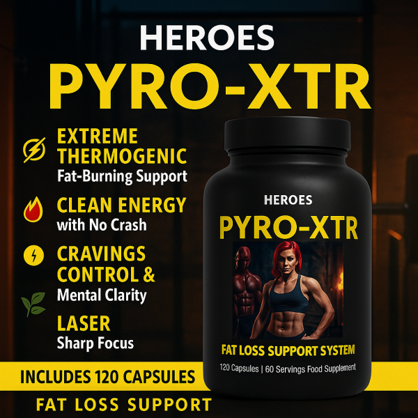 Pyro-XTR advanced weight loss supplement – thermogenic fat burner for metabolism boost, energy, and appetite control