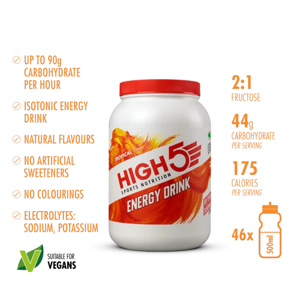 High 5 Energy Drink Tropical Flavour 2.2l