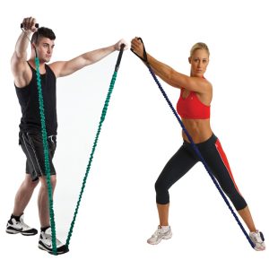 Exercise Bands With handles For Home Workouts, Easily Portable.