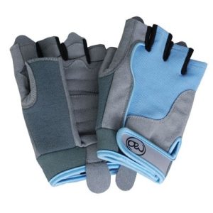 ladies blue cross training gym gloves