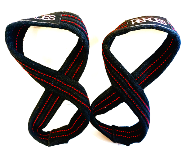 Heroes Heavy Duty Figure 8 Gym Lifting Straps