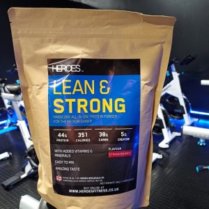 eroes lean & strong all in one protein supplement 1kg strawberry