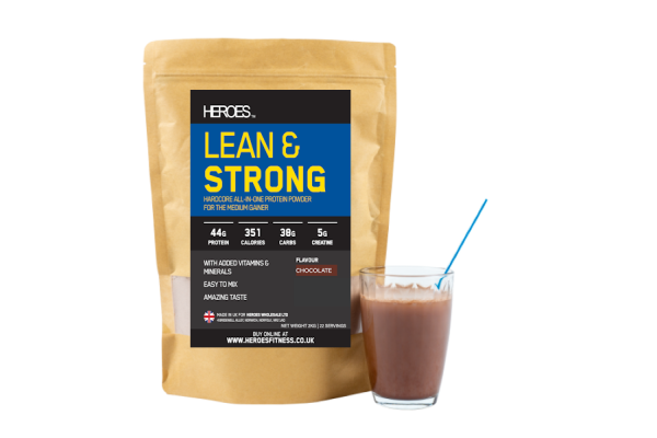 Heroes Lean & Strong All in One Protein Creatine Supplement Chocolate Flavour