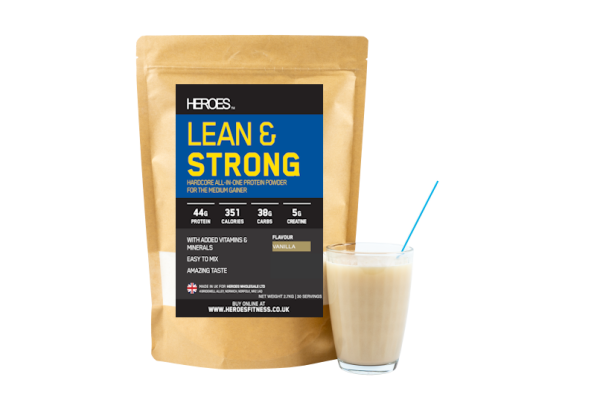Heroes Lean & Strong All in One Protein Creatine Supplement Vanilla Flavour