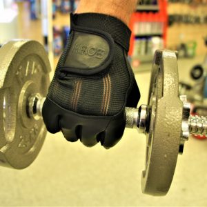 Heroes Black Premium Leather Gym Gloves
