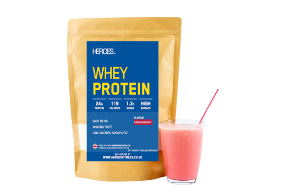 Heroes Whey Protein Powder Strawberry Flavour