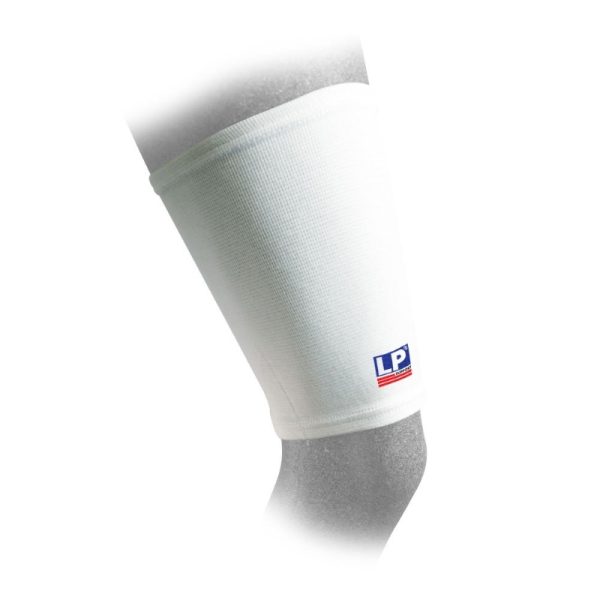 elasticated white thigh support sleeve