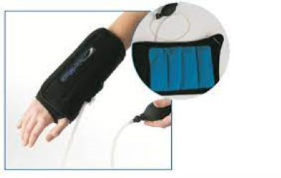 Cold compression therapy for wrist injuries
