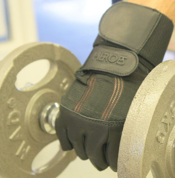 Black Wrist support gym gloves
