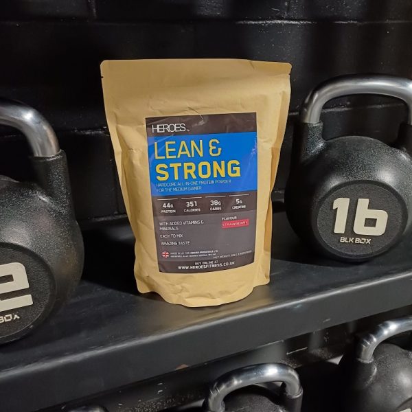 Heroes Lean & Strong All in One Protein Creatine Supplement Strawberry