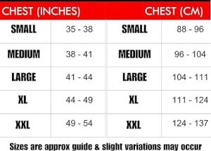 size guide gym stringer vests