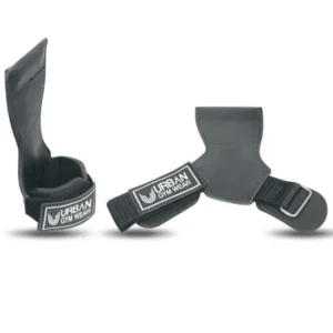 Urban Gym Wear rubber grip lifting straps with padded wrist support