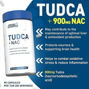 Applied Nutrition TUDCA NAC antioxidant support capsules