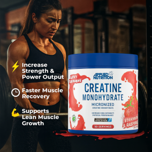 Applied Nutrition Strawberry & Raspberry Flavoured Creatine Monohydrate 250g tub