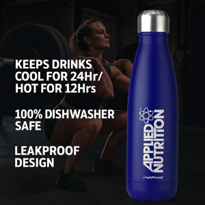 Applied Nutrition Blue Stainless Steel Flask 500ml