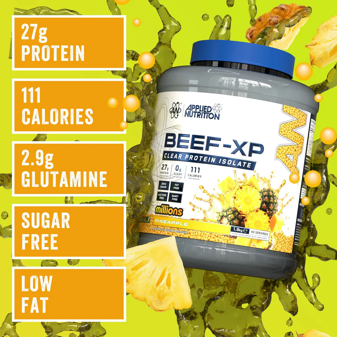 Applied Nutrition Beef XP 1.8kg Millions Pineapple Key Information