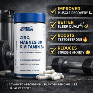 Zinc Magnesium Vitamin B6 capsules supplement by Applied Nutrition